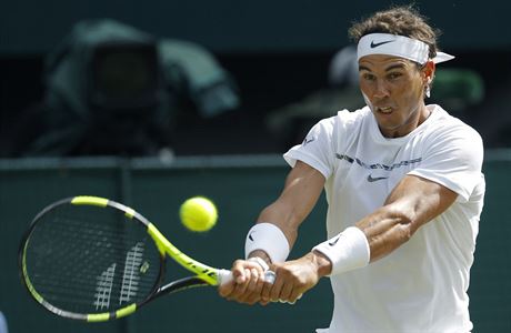Wimbledon 2017: Rafael Nadal v akci.