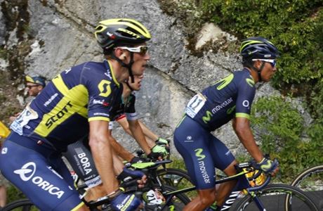 Roman Kreuziger bhem výjezdu na kopec na Tour de France.