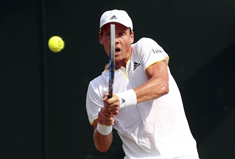 Wimbledon 2017: Tomá Berdych v zápase 2. kola proti Amerianu Ryanu...