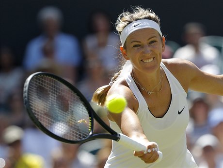 Viktoria Azarenková si letos zahrála ve Wimbledonu.