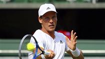 Wimbledon 2017: Tom Berdych v zpase 2. kola proti Amerianovi Ryanu...