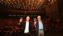 Reisr Ken Loach (vpravo) a scenrista Paul Laverty (vlevo) dr Kilov...