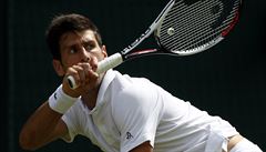 Wimbledon 2017: Srb Novak Djokovi neml s postupem do 2. kola problémy.