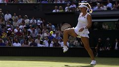 Wimbledon 2017: Maarská tenistka a nadjná fotbalistka Timea Babosová.