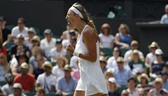 Wimbledon 2017: maminka Viktoria Azarenková slaví postup do osmifinále.