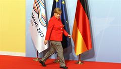 Angela Merkelová na zahájení summitu G20 v nmeckém Hamburku.