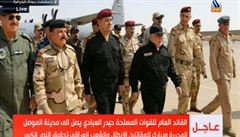 Irácký premiér Haider al-Abadi byl natoen v Mosulu.