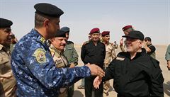 Irácký premiér Haider al-Abadi v Mosulu.