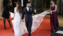 Messi se oenil se svou dlouholetou partnerkou Roccuzzovou