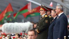 Na oslavy se piel podívat i prezident Bloruska, Alexandr Lukaenko.
