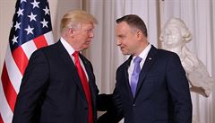 Americký prezident Donald Trump zahájil program tvrtení návtvy Varavy...