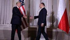 Donald Trump a Andrzej Duda.