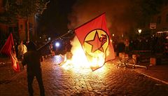 Levicoví extremisté ve tvrtek v noci protestovali proti G20.