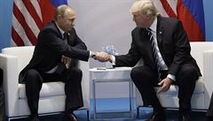 Trump s Putinem se poprvé osobně sešli. Dohodli příměří na jihozápadě Sýrie