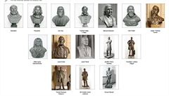 1950 - 1951. Odstranno deset bust a pt nadivotních soch.