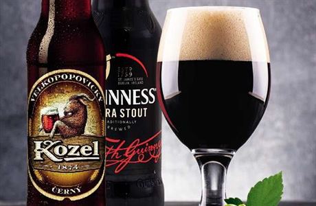 Globálnímu trhu erných piv vládne irská znaka, Velkopopovický Kozel je u...