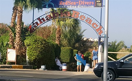 Pláový resort Zahabia beach. I tady budou nyní zpísnna bezpenostní opatení.