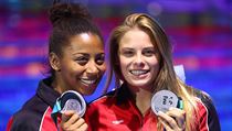 17. mistrovství světa v plavání FINA: Jennifer Abelová and Melissa Citriniová...