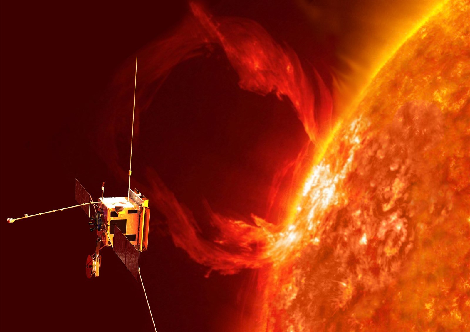 Sondy Solar Orbiter zatím v p�edstav� ilustrátora.