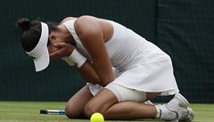 Wimbledon 2017: panlka Garbine Muguruzaová slaví vítzství ve finále turnaje.