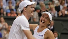 Wimbledon 2017: Jamie Murray a Martina Hingisová slaví. | na serveru Lidovky.cz | aktuální zprávy