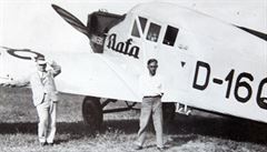 Letoun Junkers, v nm zahynul Tomá Baa v roce 1932.