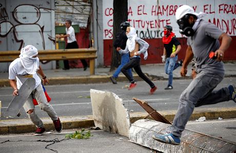 Politické protesty jsou ve Venezuele velmi asté.