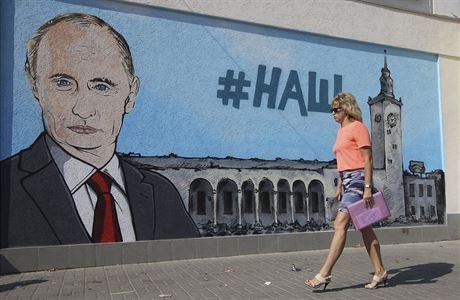 #N. Graffiti s Vladimirem Putinem v krymskm Simferopolu.