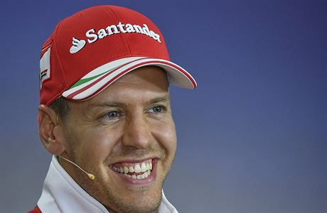 Sebastian Vettel na tiskov konferenci