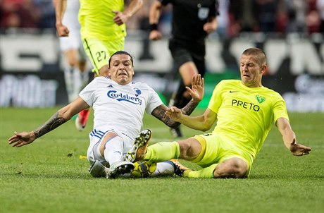 Momentka z kvalifikace o Ligu mistrů mezi MSK Žilina a FC Kodaň.