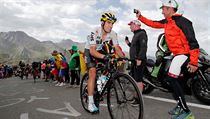 Mikel Landa v prbhu Tour de France 2017.