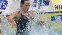 Italská plavkyně Federica Pellegrini slaví titul mistryně světa v závodě na 200...