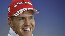 Sebastian Vettel na tiskov konferenci