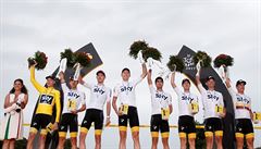 Tour de France 2017: vítzný tým Sky.