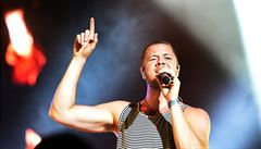 Americká skupina Imagine Dragons vystoupila 19. ervence v Ostrav na hudebním...