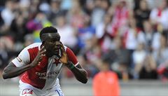 Hubenou výhru nad Borisovem zařídil Škoda z penalty, pak Slavia trefovala tyče