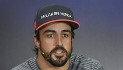 Fernando Alonso na tiskové konferenci