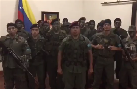 ást venezuelských voják se vzbouila proti vlád