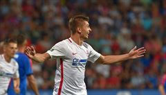 Florin Tanase z FCSB se raduje z gólu na 3:1 proti Plzni. | na serveru Lidovky.cz | aktuální zprávy