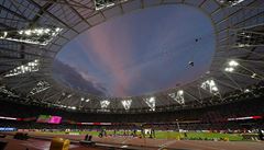 Londýnský stadion pro mistrovství svta v atletice.