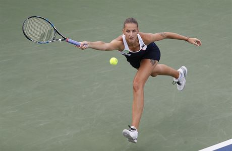 Karolína Plíková na turnaji v Cincinnati.