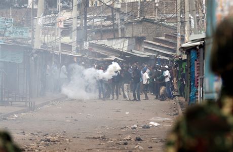 Protesty v Keni po volbch 2017.