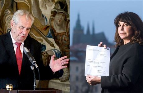 Prezident Zeman pronesl nepravdivé výroky o ddekovi Terezie Kaslové...