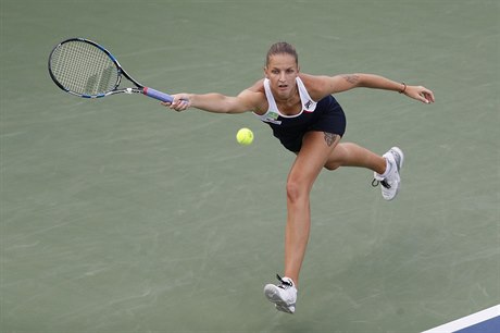 Karolína Plíšková na turnaji v Cincinnati.
