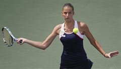 Karolína Plíková na turnaji v Cincinnati.