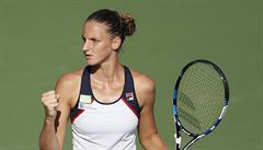 Karolína Plíková na turnaji v Cincinnati.