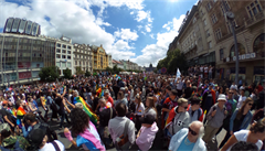 Jak to vypadalo na prvodu Prague Pride? Podvejte se na snmky 360 kamery