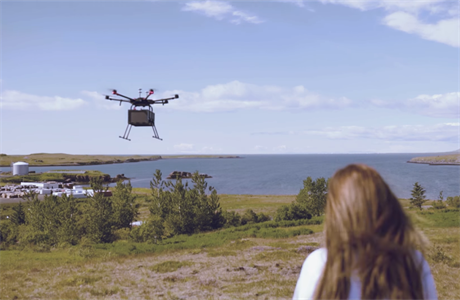 Drony doruující zboí vyzkoueli ji i na Islandu