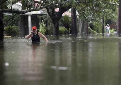 Tropická boue Harvey zatopila v podstat celý Houston.