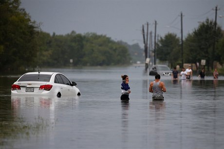 Záplavy v Houstonu - ilustraní foto